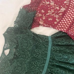 Lace Girls dresses. Size 8&10 BUNDLE